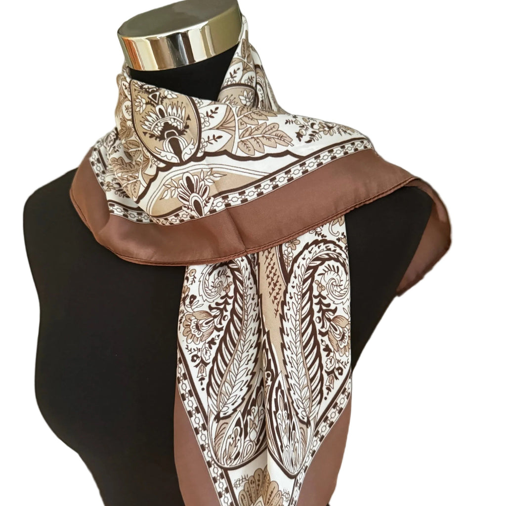 Foulard Paisley Braun | LINETA