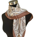 Foulard Paisley Braun | LINETA