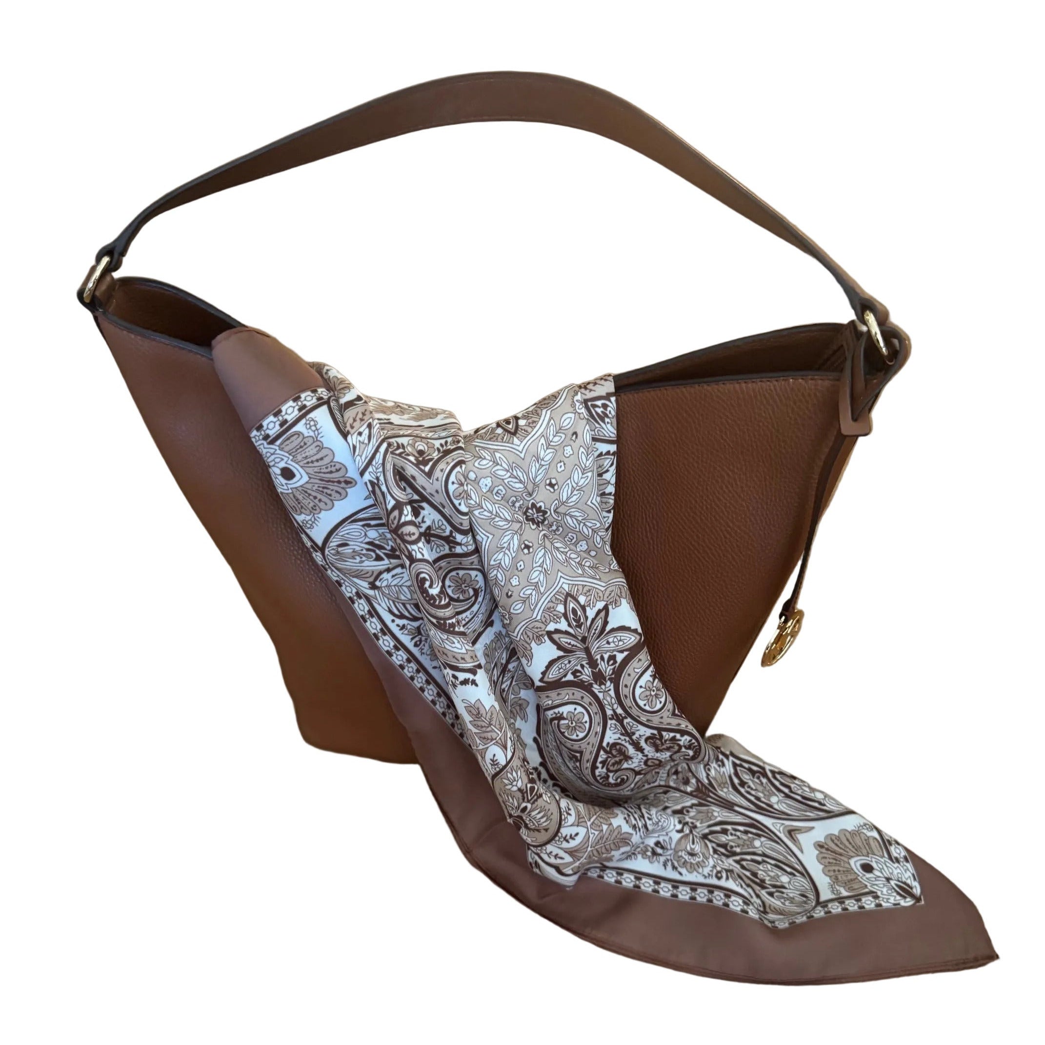 Foulard Paisley Braun | LINETA