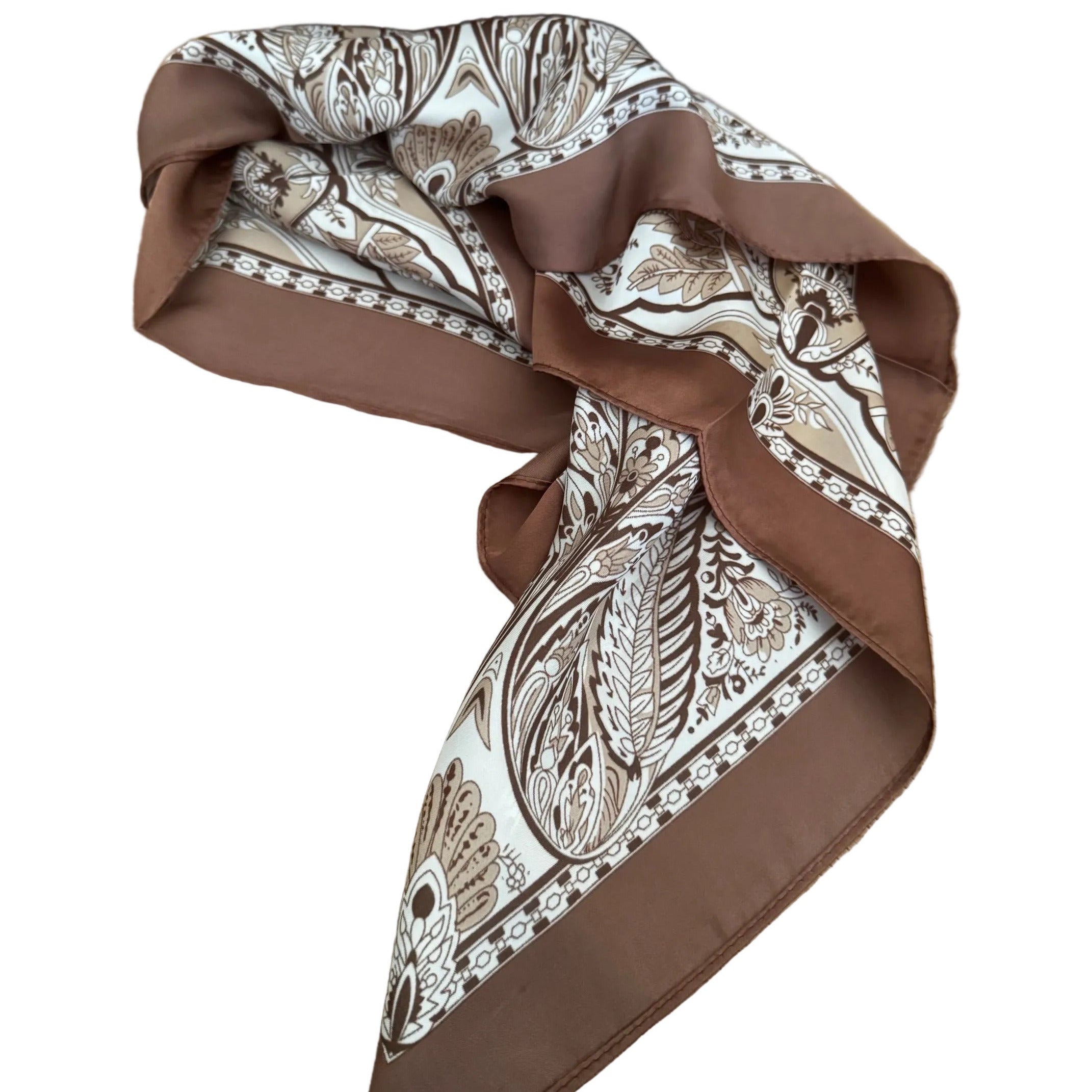 Foulard Paisley Braun | LINETA