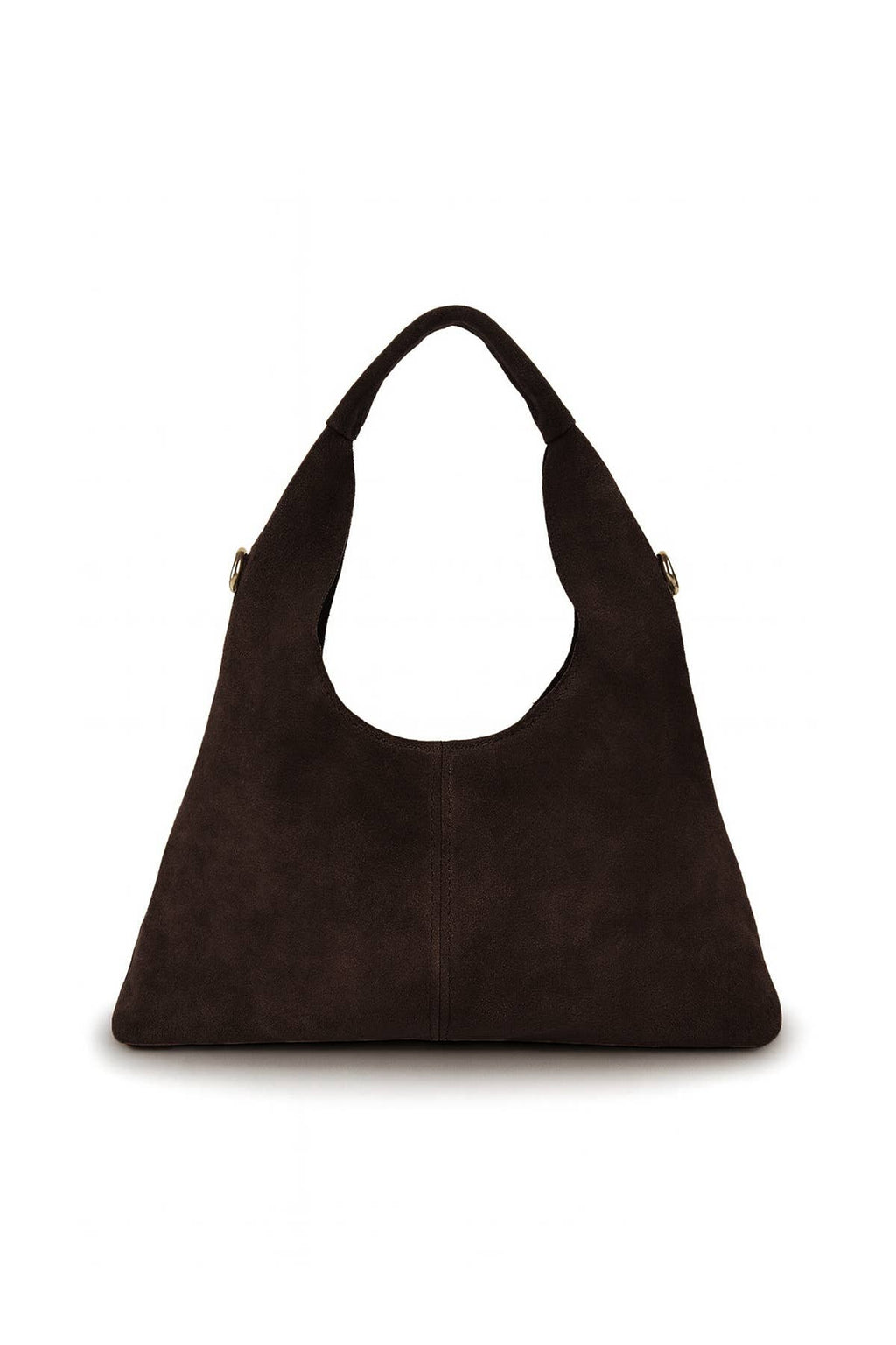 MALORIE Wildleder Tasche Chocolat – Damen Umhängetasche Schokoladenbraun