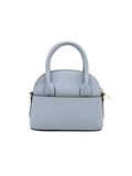 Schultertasche Light Blue in Echtleder