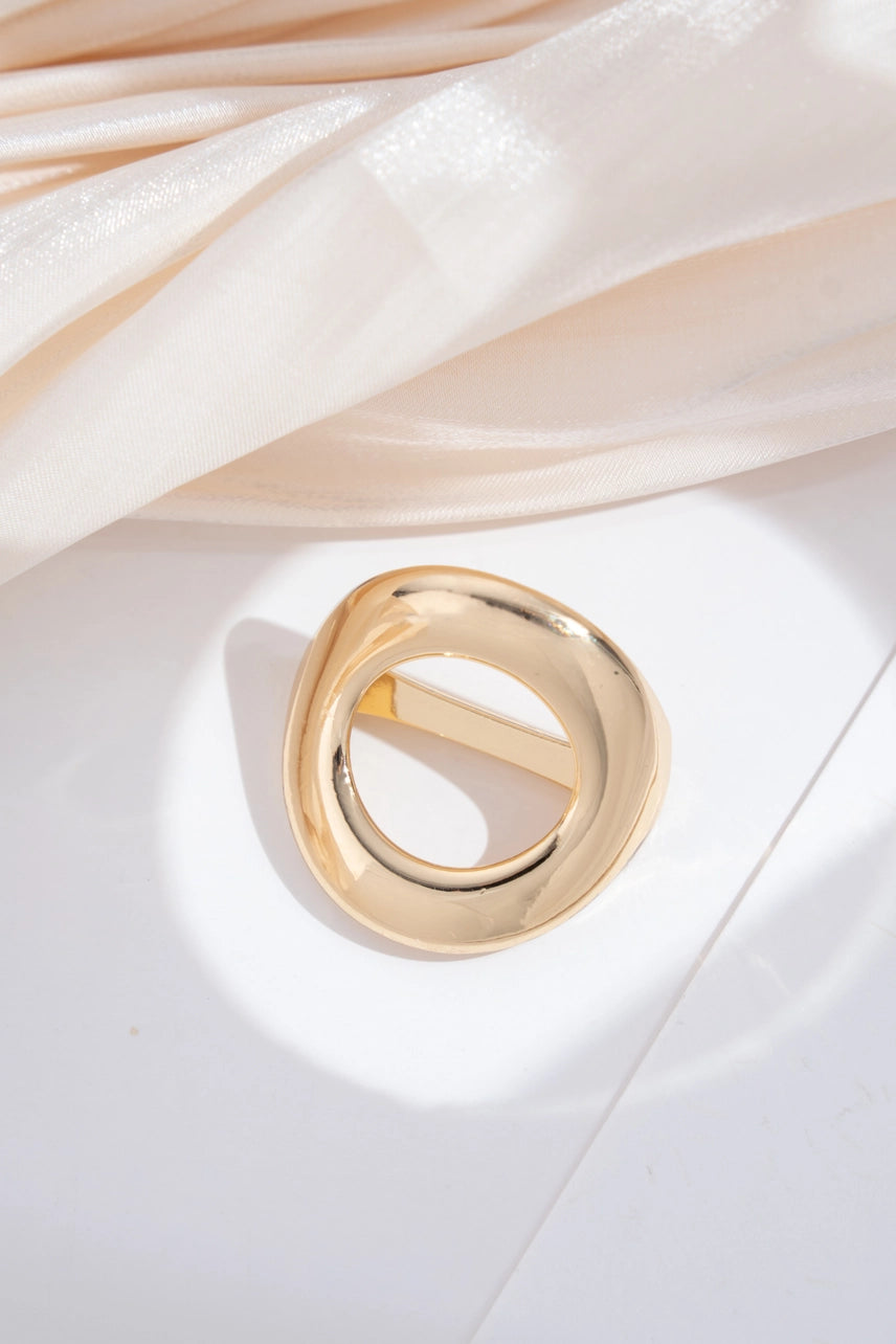 Schalring organisch gold Detailansicht