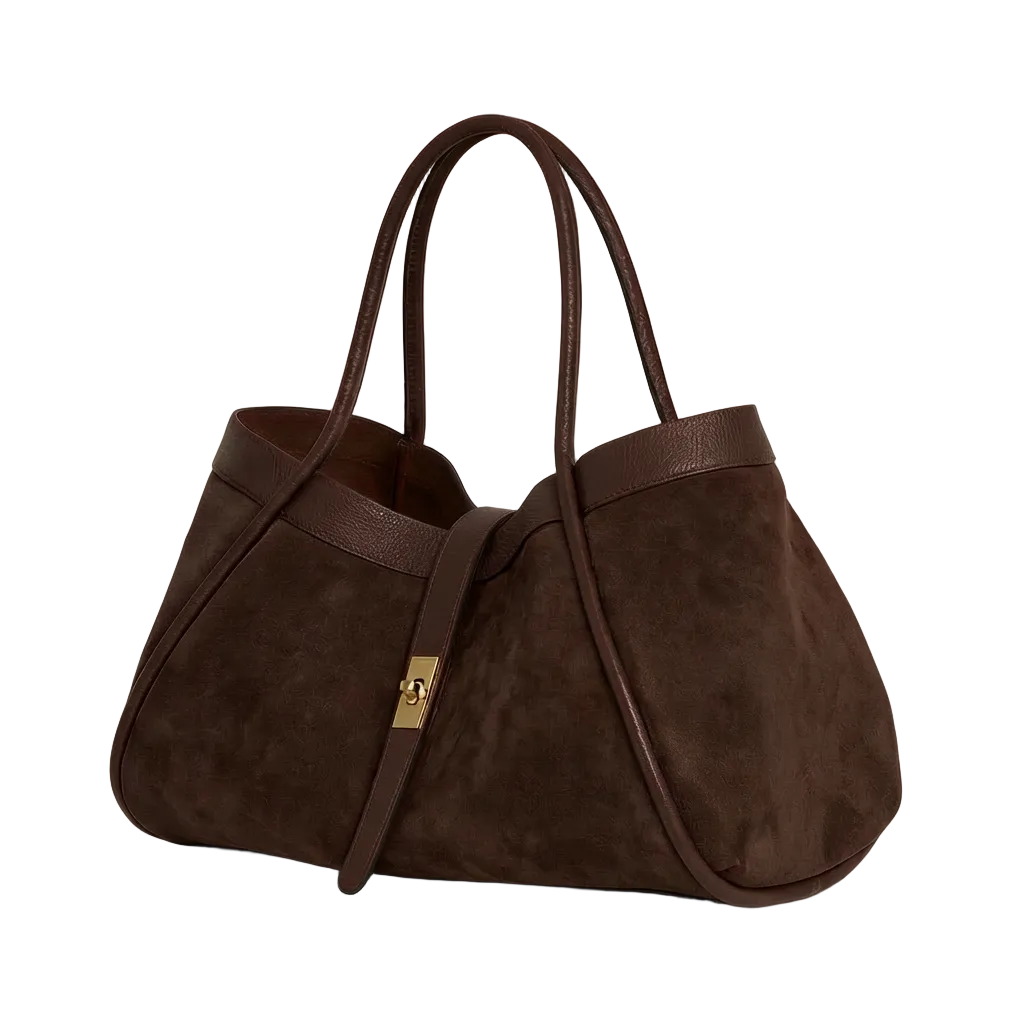 Ledertasche aus Wildleder