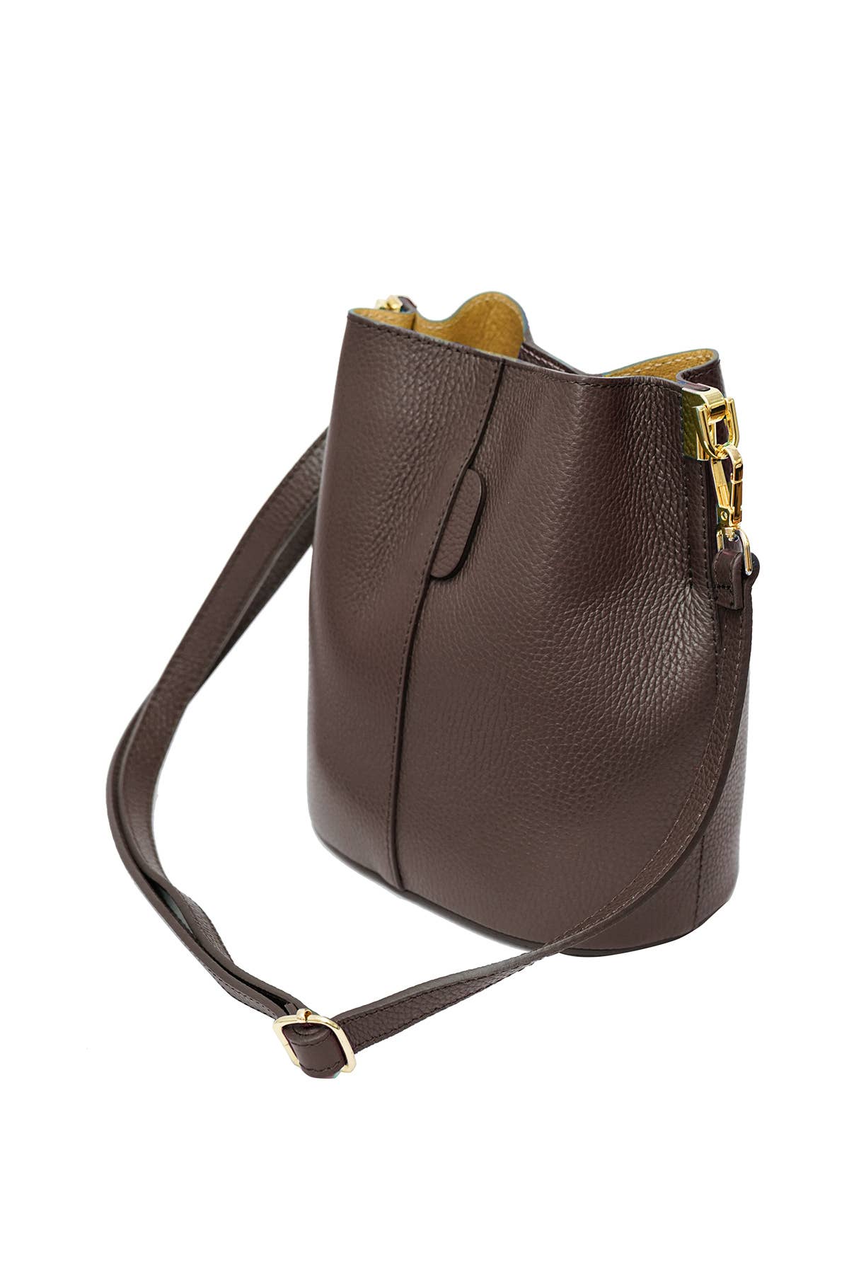 LILWENN Handtasche Schokolade – Elegante Damen Henkeltasche aus Echtleder
