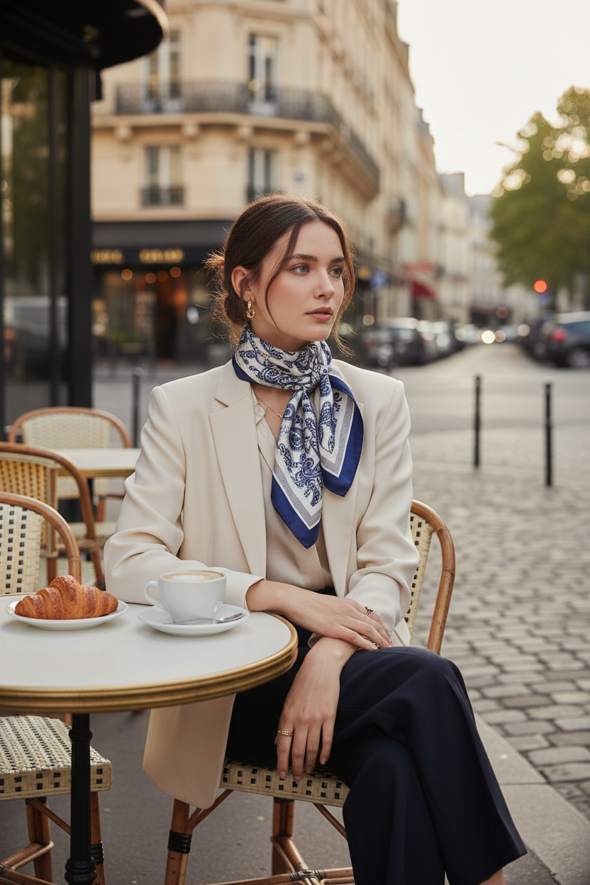 Foulard Bandana blau