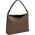 Aigner Juna Beuteltasche Icon M braun Leder Vorderansicht