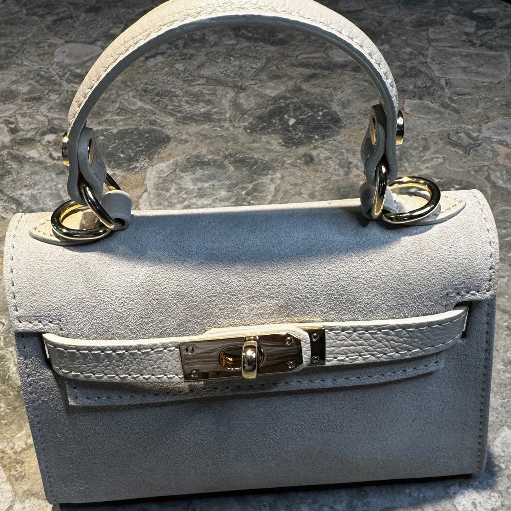 Mini Wildleder-Tasche Beige und | Zhade