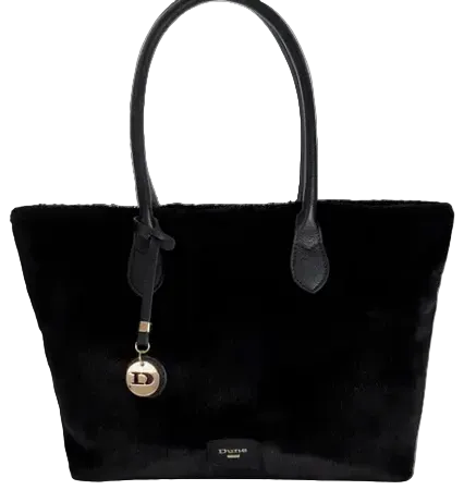 Dune London Shopper in Kunstfell-Optik mit separatem Etui