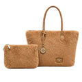 Dune London Shopper in Kunstfell-Optik mit separatem Etui