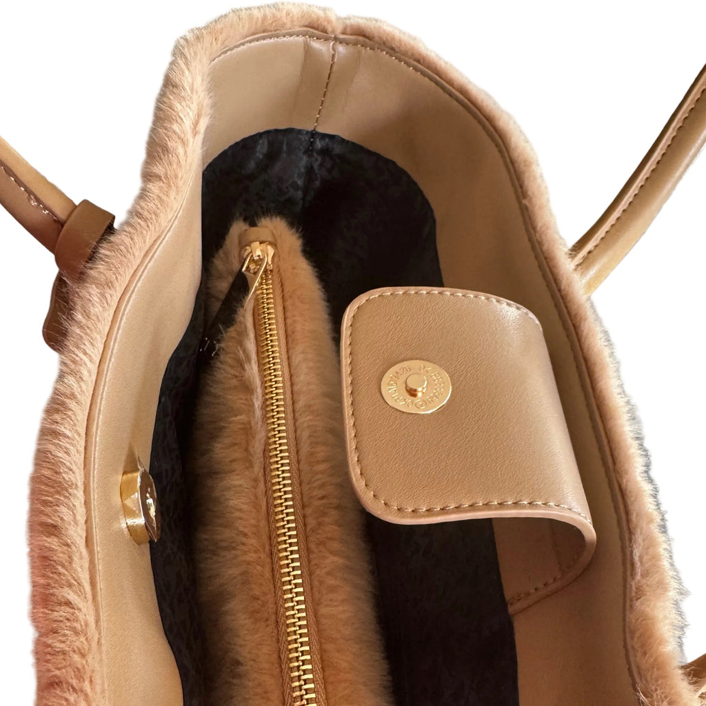 Dune London Shopper in Kunstfell-Optik mit separatem Etui