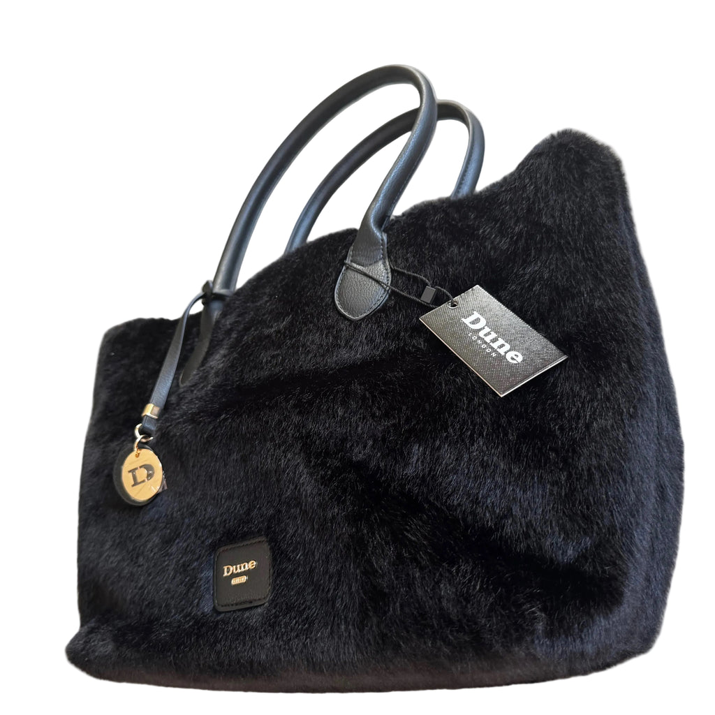 Dune London Shopper in Kunstfell-Optik mit separatem Etui