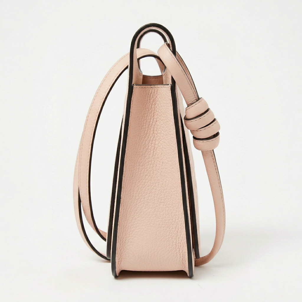 MCM Mini Himmel Umhängetasche rosa Crossbody Seitenansicht 