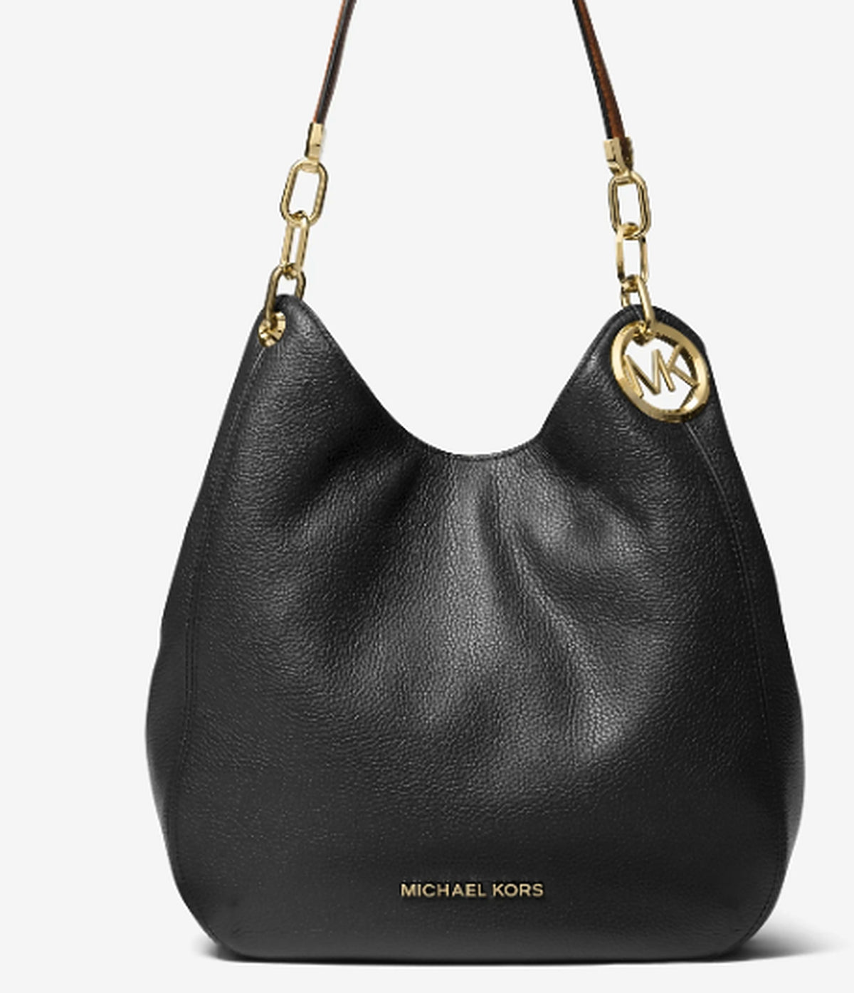 Michael Kors Lillie Large Chain Shoulder Tote Black