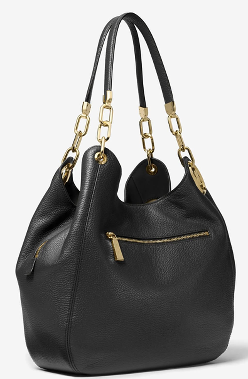 Michael Kors Lillie Large Chain Shoulder Tote Black