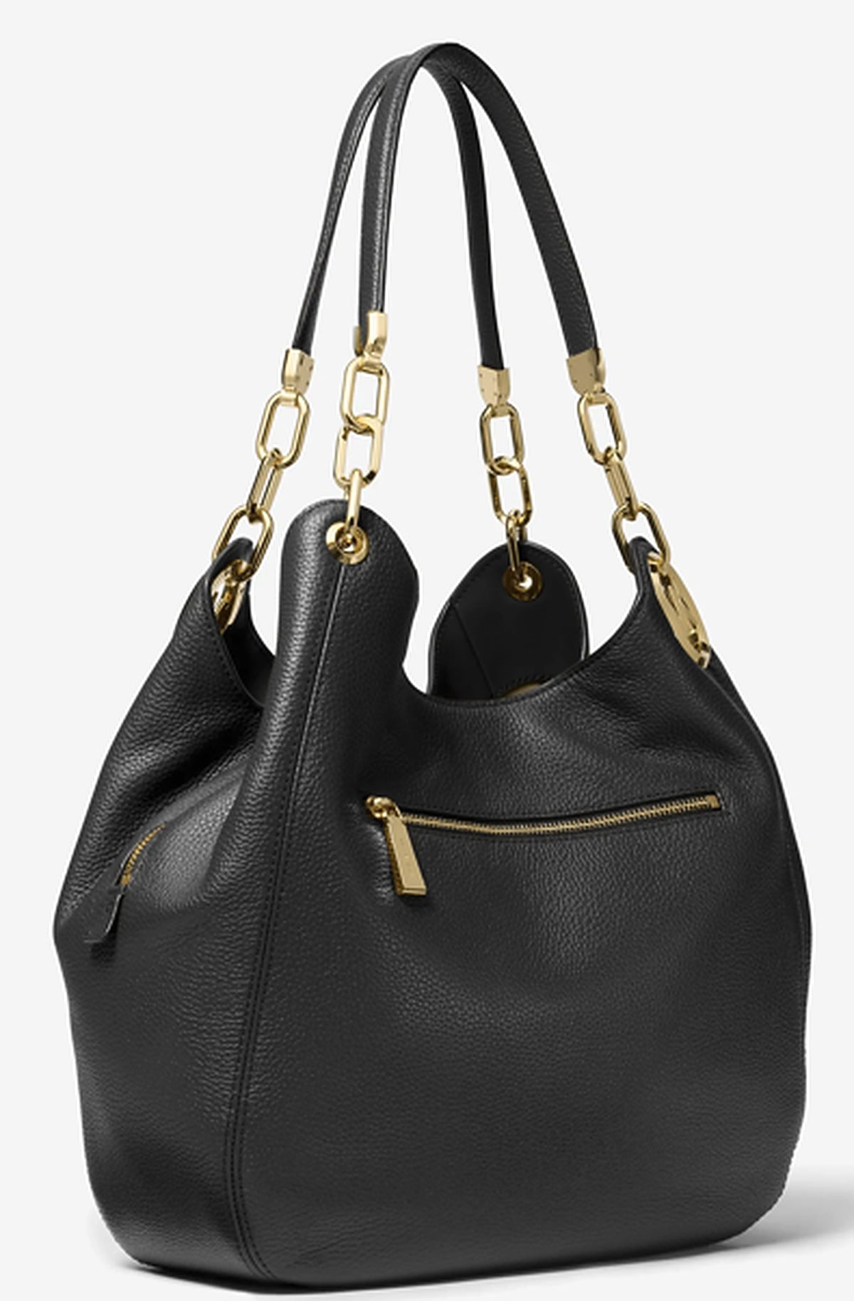 Michael Kors Lillie Large Chain Shoulder Tote Black