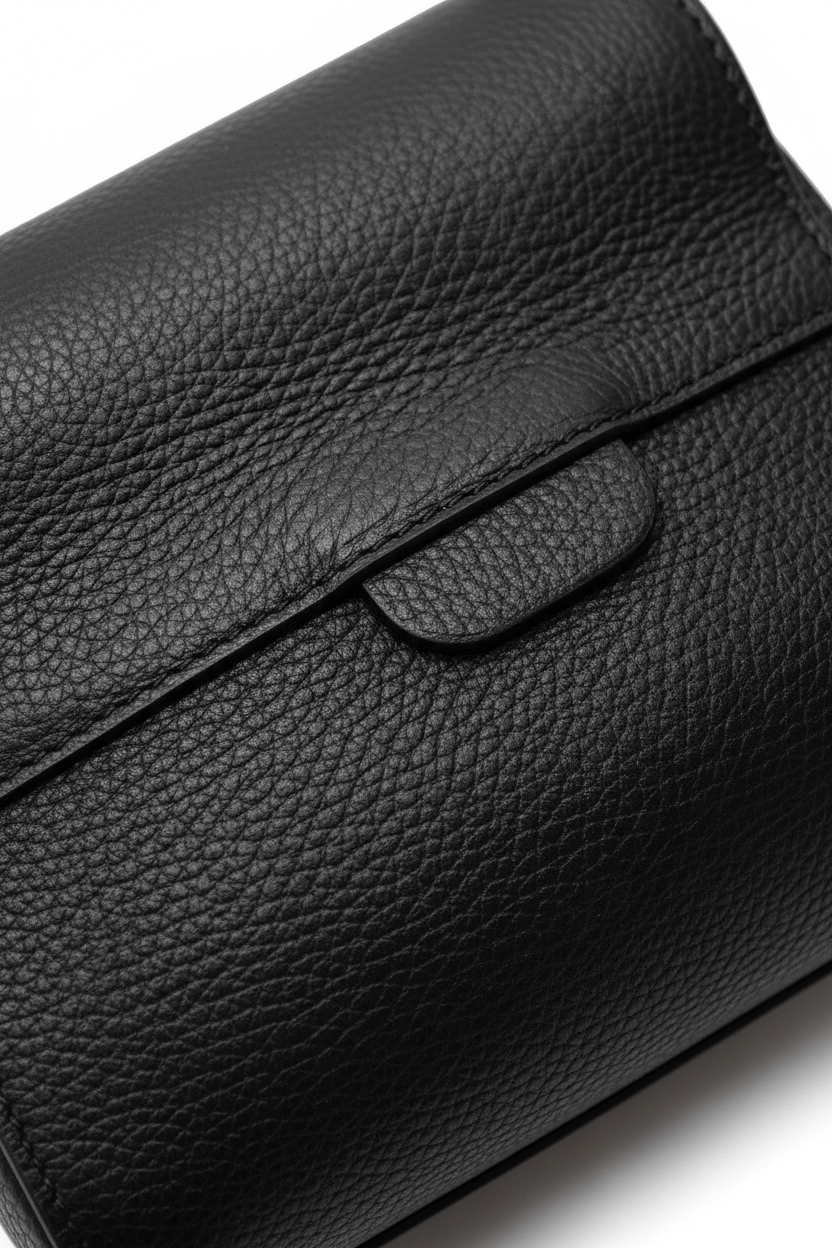 LILWENN Handtasche Schwarz – Elegante Damen Henkeltasche aus Echtleder