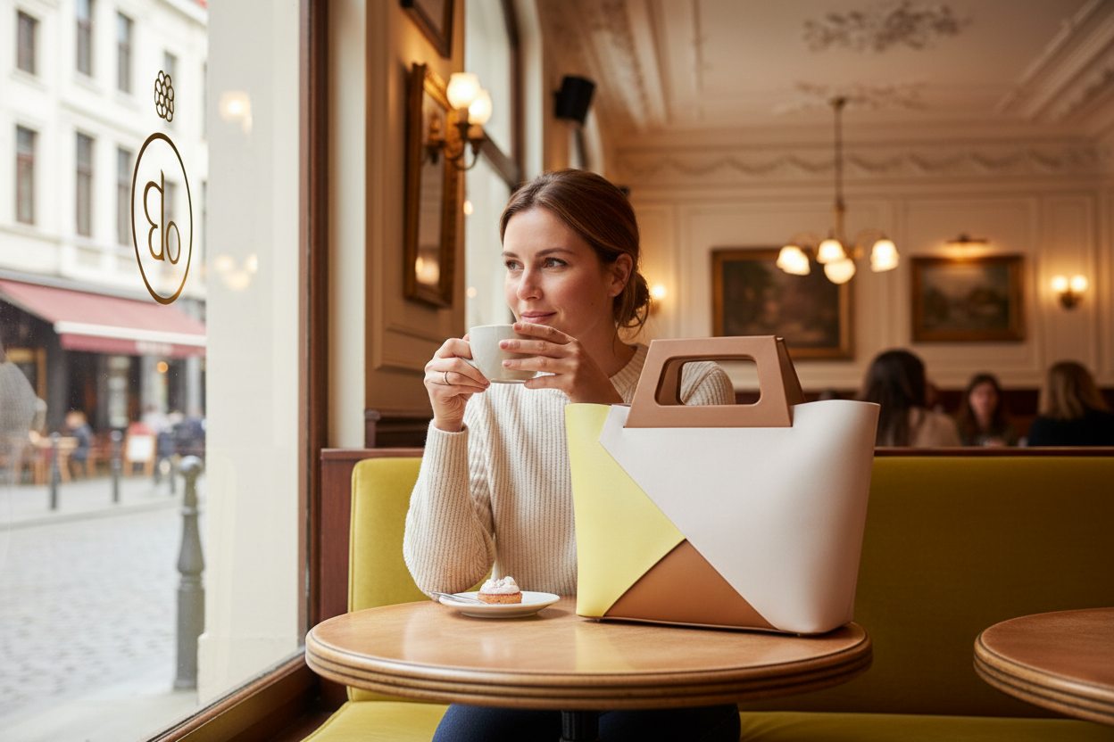 Ledertasche CARLA Colorblock Gelb