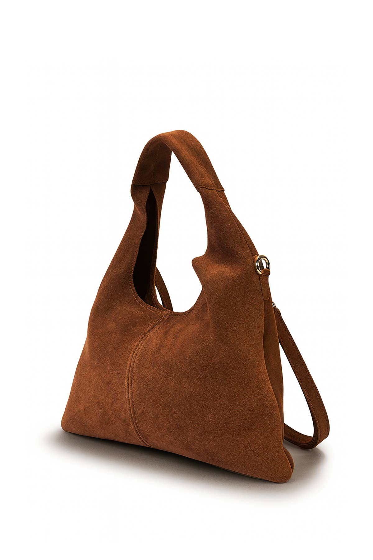 MALORIE Wildleder Tasche Camel – Damen Umhängetasche Kamelbraun