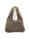 Tasche in Felloptik – Taupe