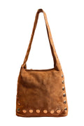 ALEXANE Wildleder Tasche Kamel – Premium Damen Handtasche Braun