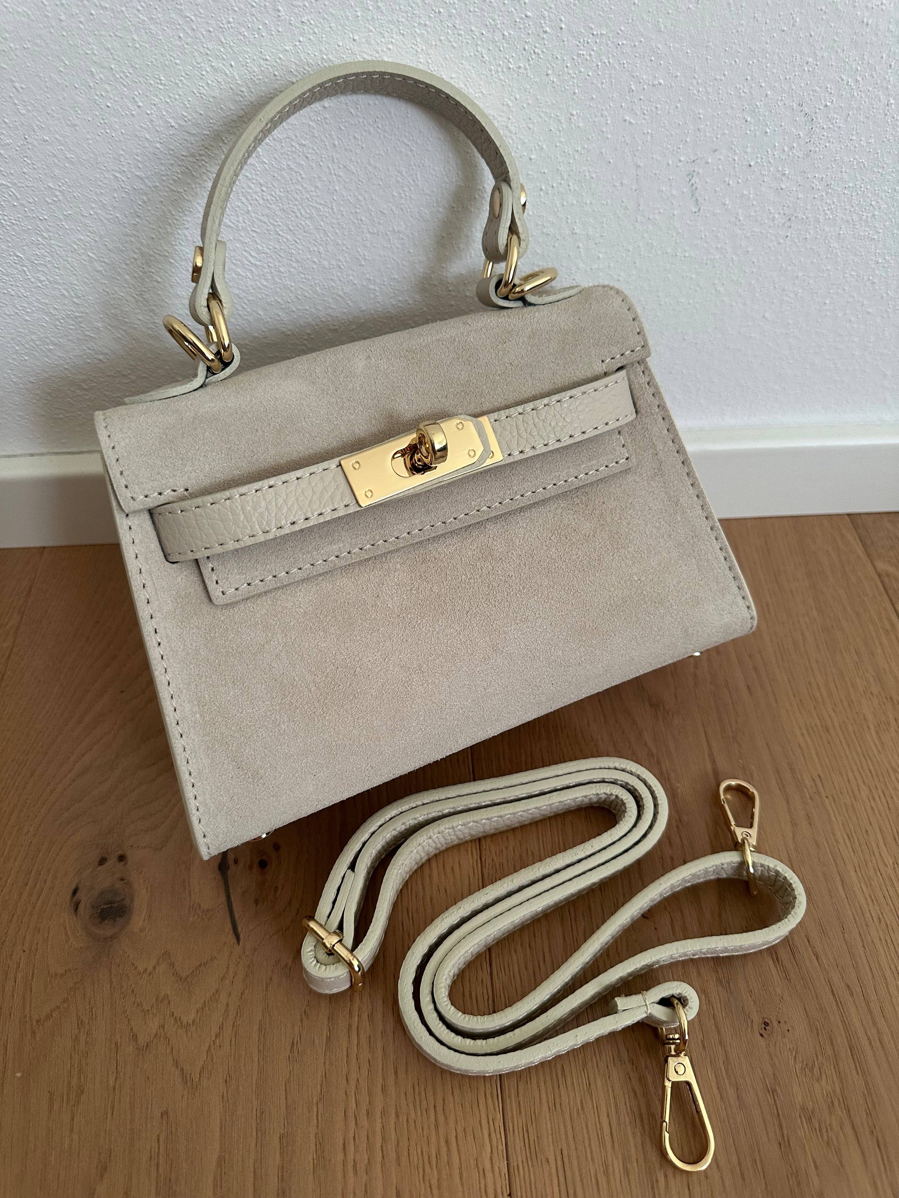 Mini Wildleder-Tasche Beige und | Zhade