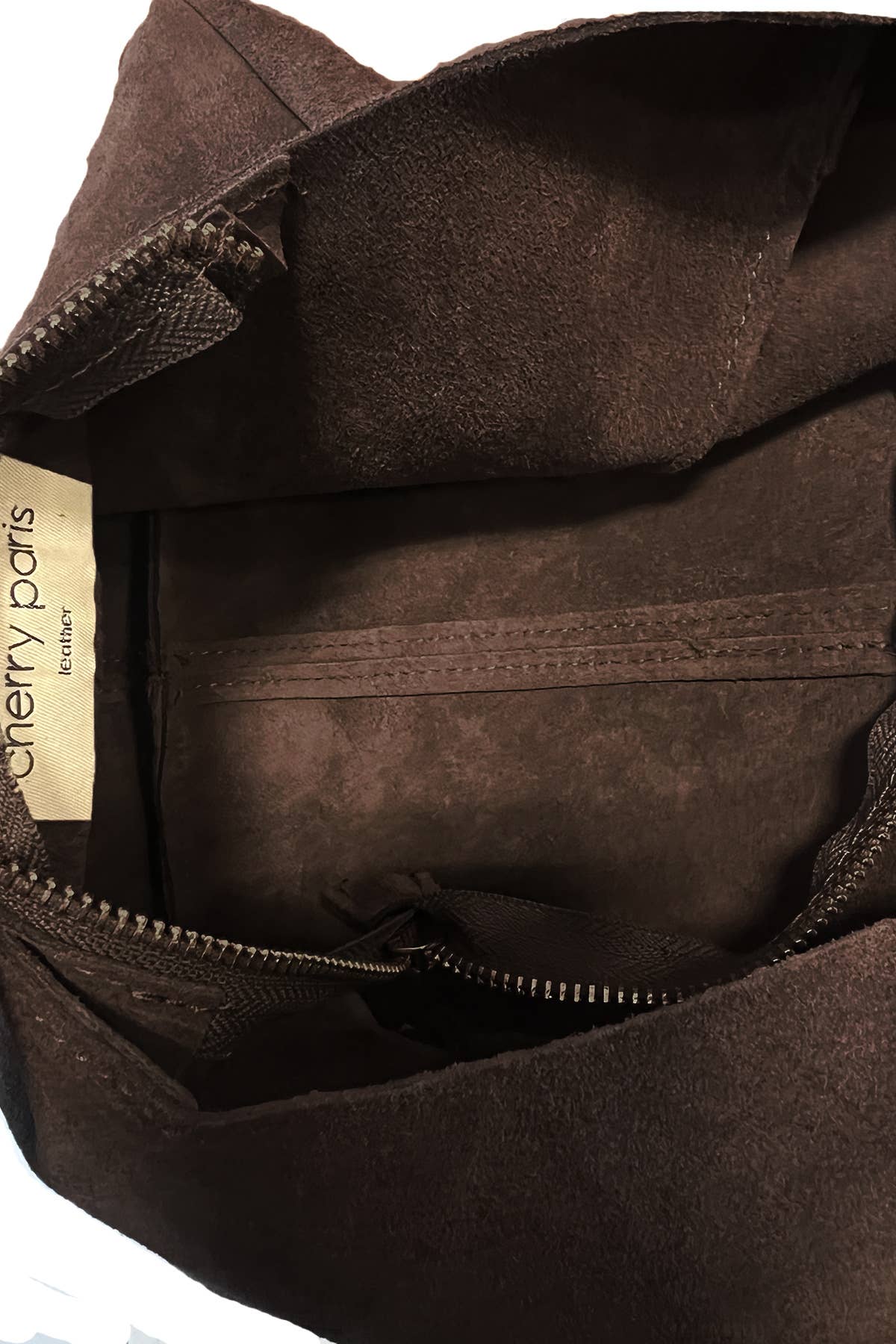 MALORIE Wildleder Tasche Chocolat – Damen Umhängetasche Schokoladenbraun