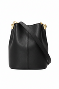 LILWENN Handtasche Schwarz – Elegante Damen Henkeltasche aus Echtleder