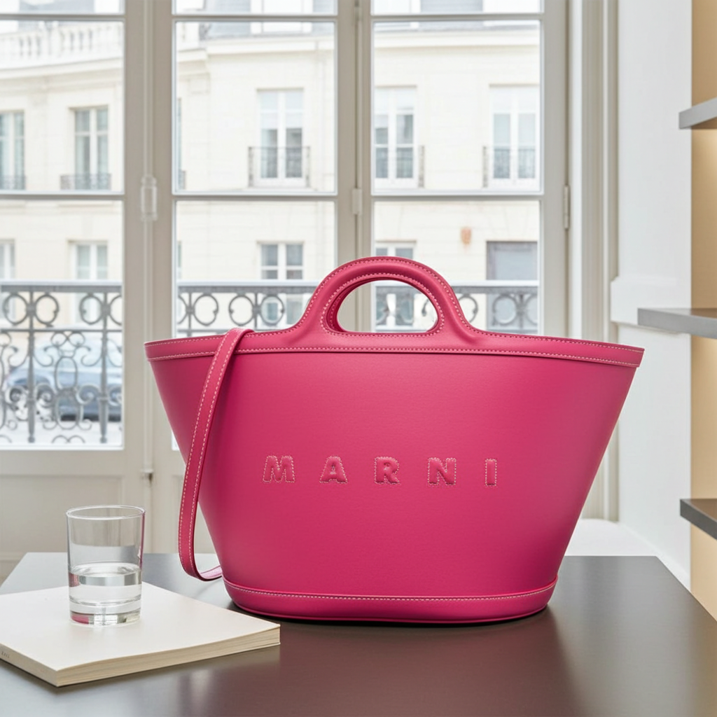 Marni Tropicalia Shopper Fuchsia