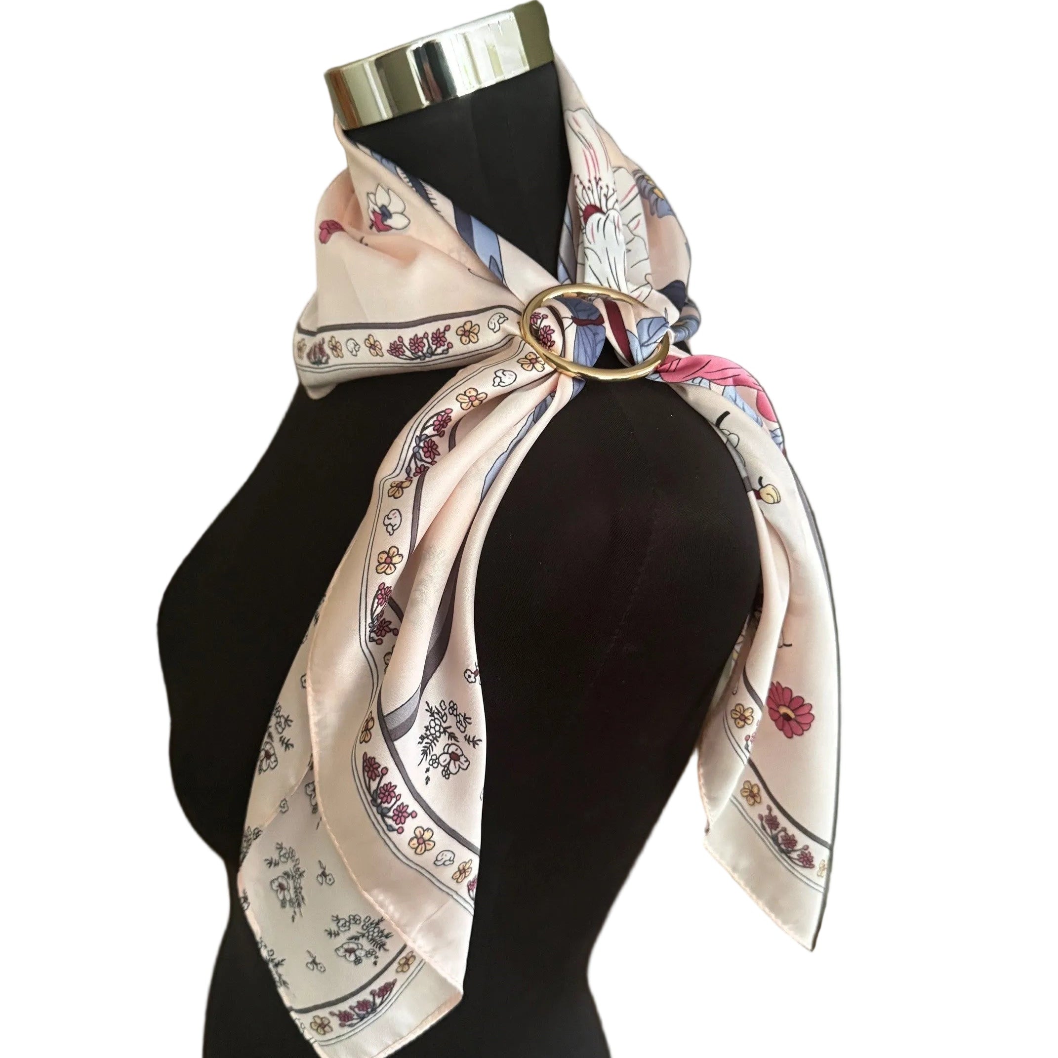 Foulard Floral Rosa | LINETA
